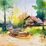 Tranquil Village Morning