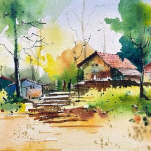 Tranquil Village Morning