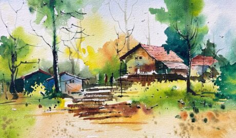 Tranquil Village Morning